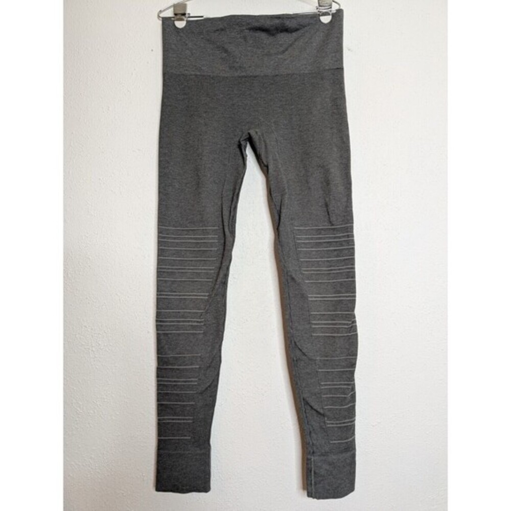 Blanqi Maternity Sportsupport‎ Hipster Belly Support Leggings Ribbed Medium Gray